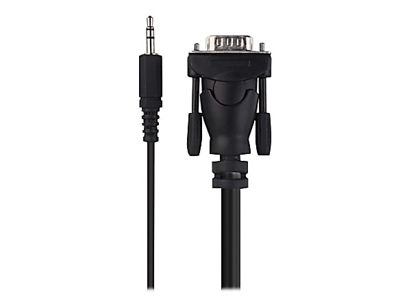 Belkin - VGA cable - HD-15 (VGA), mini jack (M) to HD-15 (VGA), mini jack (M) - 10 ft - thumbscrews