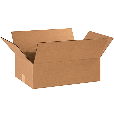 Partners Brand Corrugated Boxes, 6"H x 12"W x 17"D, 15% Recycled, Kraft, Bundle Of 25