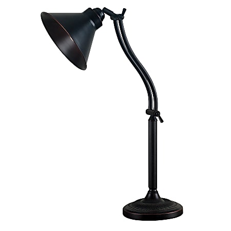 Kenroy Adjustable-Arm Desk Lamp, 27"H, Oil-Rubbed Bronze Finish