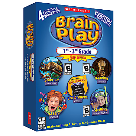 Brain Play 1st–3rd Grade, 3rd Edition, Traditional Disc