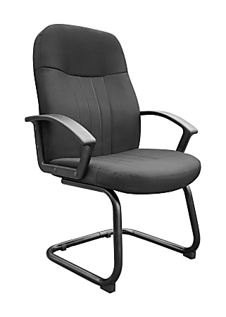 Boss Office Products Fabric Guest Chair, Black