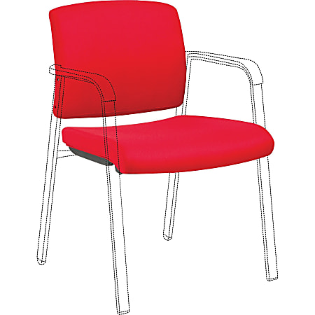 Lorell Stackable Chair Upholstered Back/Seat Kit - Red - 1 Each