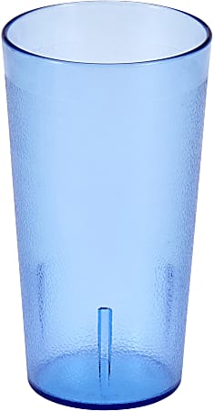 Cambro Colorware Styrene Tumblers, 16 Oz, Slate Blue, Pack Of 24 Tumblers