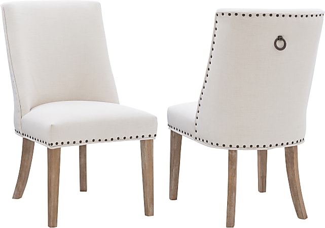 Powell Avaloni Dining Chairs, Natural, Set Of 2 Chairs