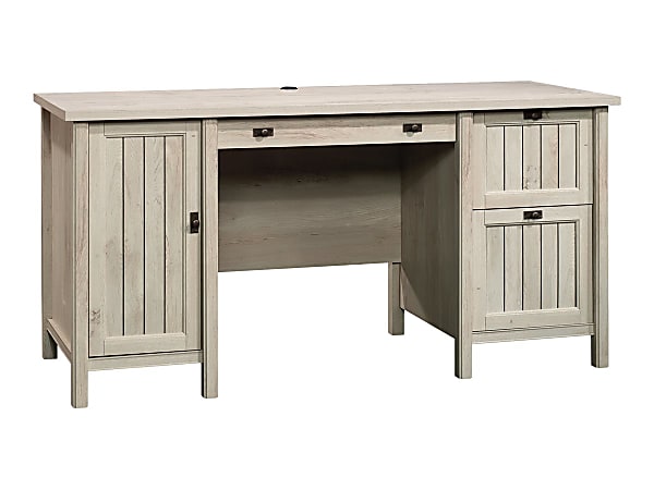 Sauder Costa 60 W Computer Desk Chalked Chestnut - Office Depot