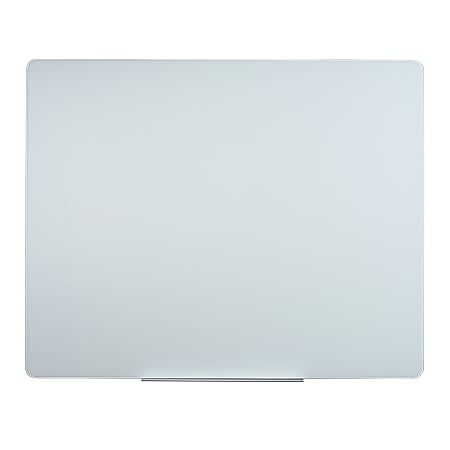 MasterVision® Magnetic Dry-Erase Board, Glass, 48" x 60", Opaque White