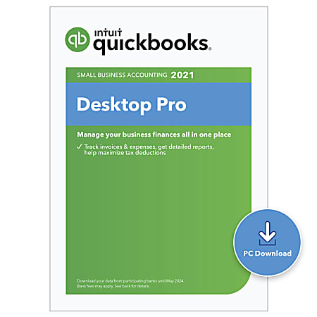 QuickBooks Desktop Pro 2021, 3 Users, Download (Windows)