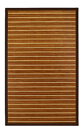Anji Mountain Premier Bamboo Rug, 24" x 36", Brown