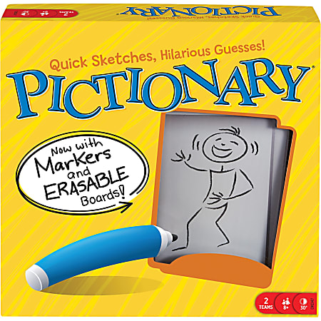 Mattel Pictionary - The Classic Quick Draw Game Since 1985 - Guesses Can Be Just as Hilarious As the Sketches Mattel Pictionary - The Classic Quick Draw Game Since 1985 - Guesses Can Be Just as Hilarious As the Sketches