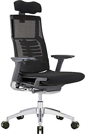 Raynor® Powerfit Ergonomic Fabric High-Back Executive Office Chair, Black