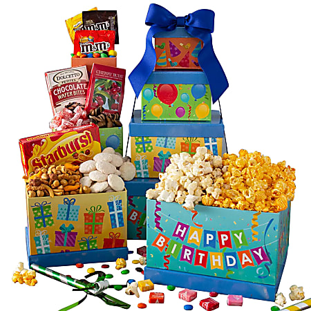 Gourmet Gift Baskets Happy Birthday Gift Tower