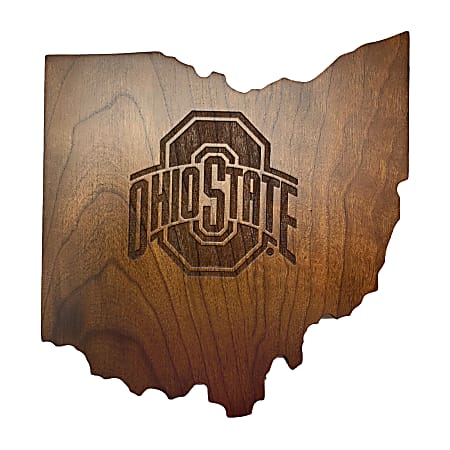 Imperial NCAA Wooden Magnetic Keyholder, 7-1/2”H x 7”W x 3/4”D, Ohio State University