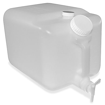 Impact E-Z Fill Container - External Dimensions: 16" Length x 10" Width x 9.5" Height - 5 gal - Plastic - Translucent - For Chemical - 6 / Carton