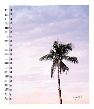 Cambridge® Matt Crump Palm Tree 8-1/2" x 11" Weekly/Monthly Planner, Multicolor, January to December 2020, 1314-905