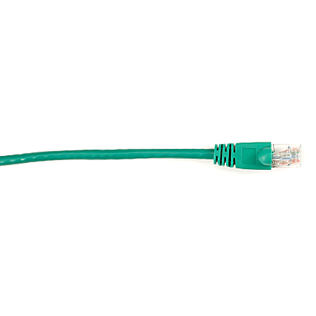 Black Box Connect Cat.6 UTP Patch Network Cable - 3 ft Category 6 Network Cable for Network Device - First End: 1 x RJ-45 Network - Male - Second End: 1 x RJ-45 Network - Male - 1 Gbit/s - Patch Cable - Gold Plated Contact - CM - 26 AWG - Green - 1 Each