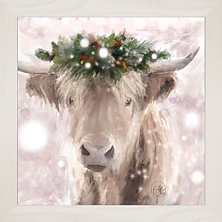 Timeless Frames® Holiday Art, 12” x 12”, Highland Cow