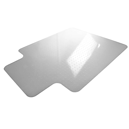 Mammoth Office Products APET Lipped Office Chair Mat For Carpets, 36” x 48”, Clear