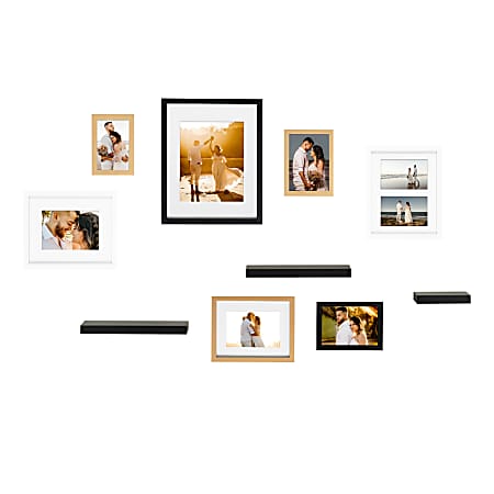 Kate and Laurel Gallery Frame Shelf Set, Assorted, 10 Pack