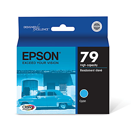 Epson® 79 Claria® High-Yield Cyan Ink Cartridge, T079220
