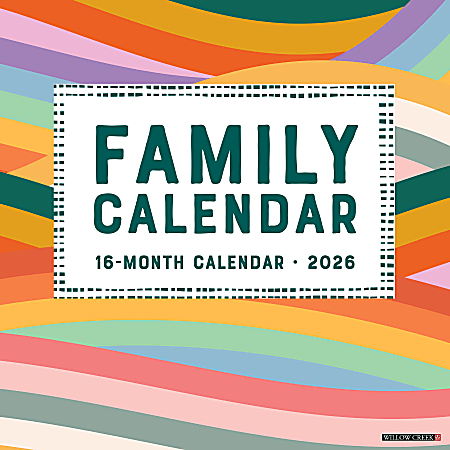 2026 Willow Creek Press Art & Design Monthly Wall Calendar, 12" x 12", Family Planner Calendar, January To December, 55427