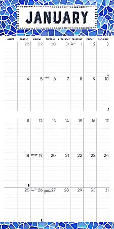2026 Willow Creek Press Art Design Monthly Wall Calendar 12 x 12 Family ...