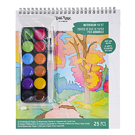 Brea Reese Watercolor Pad Kit, Landscape, Total Qty 1