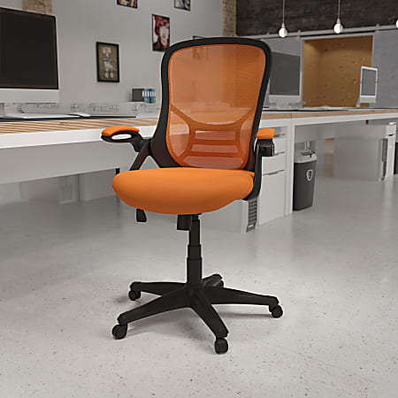 Flash Furniture Ergonomic Mesh High-Back Office Chair, Orange