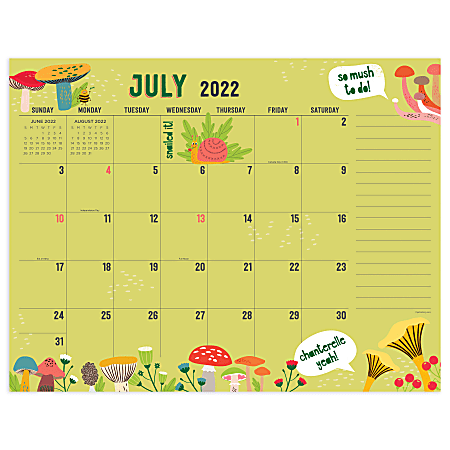 TF Publishing Large Desk Blotter Calendar, 17" x 22", Theme, July 2022 To June 2023