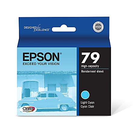 Epson® 79 Claria® High-Yield Light Cyan Ink Cartridge, T079520