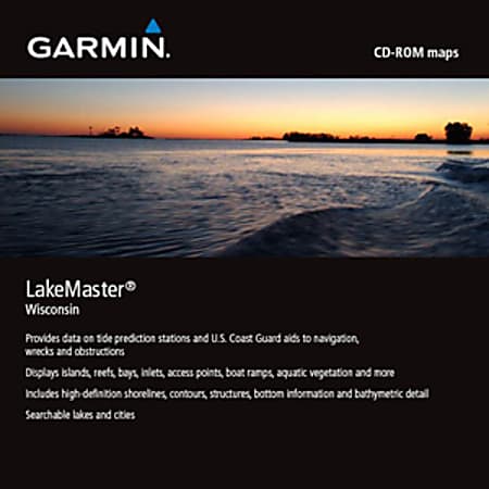 Garmin MapSource LakeMaster Wisconsin Digital Map