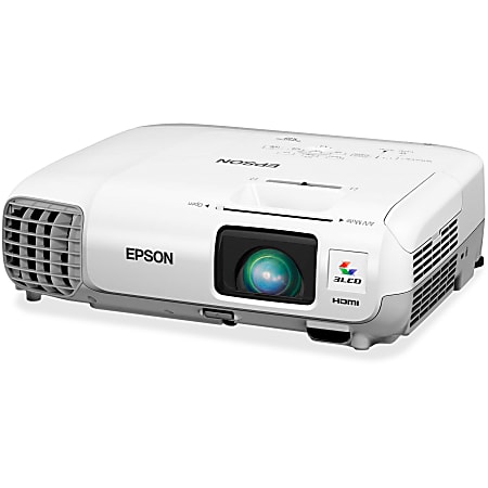 Epson® PowerLite S27 SVGA 3LCD Projector, White