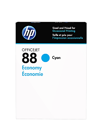 HP 88 Economy-Yield Cyan Ink Cartridge (D8J37AN)