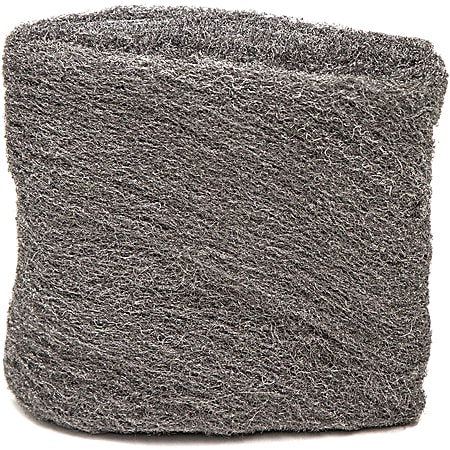 Genuine Joe Heavy-duty Steel Wool Hand Pad - 12 Pack - 6 / Carton - Steel - Gray
