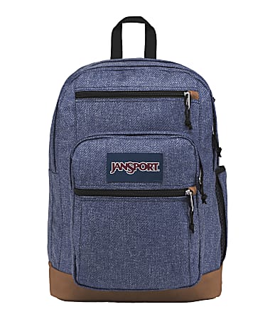 JanSport Cool Student Laptop Backpack Blue Heathered Twill