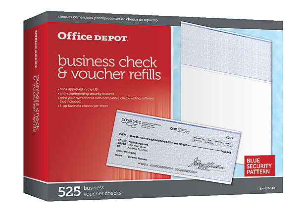 Office Depot® Brand Standard Check Refill Pack, 1-Part,