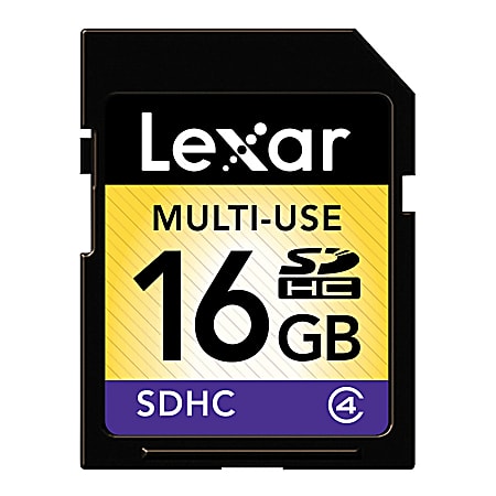 Lexar™ SDHC Class 4 Memory Card, 16GB