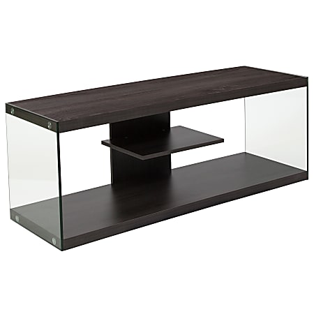 Flash Furniture TV Stand For TVs Up To 45", 18"H x 47-1/4"W x 16"D, Driftwood