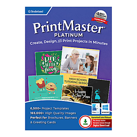 Encore™ Print Master Platinum, Windows®/Mac, Download/Product Key