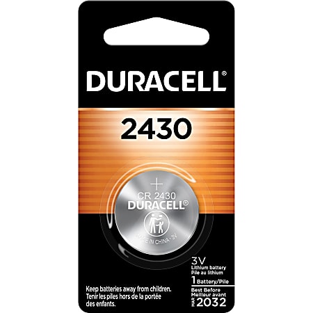 Duracell 2430 Lithium Coin Battery 6-Packs - For Pet Collar, Medical Equipment, Watch, Security Device, Toy - CR2430 - 3 V DC - 4 / Carton