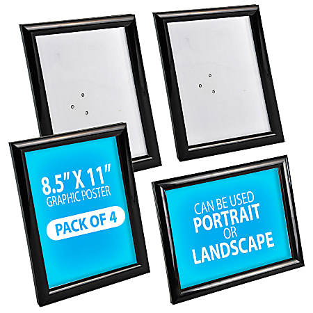Azar Displays Counter Snap Plastic VerticalHorizontal Frames 11 H x 8 ...