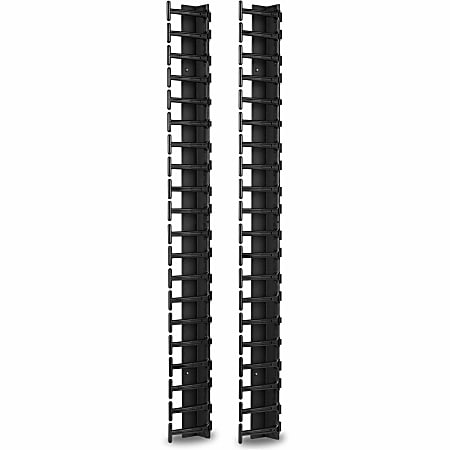 APC by Schneider Electric Vertical Cable Manager for NetShelter SX 600mm Wide 42U (Qty 2) - Cable Manager - Black - 1 - 42U Rack Height - TAA Compliant
