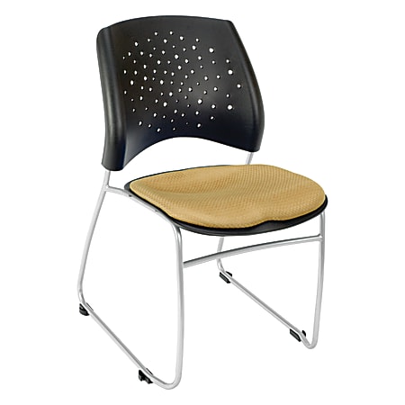 OFM Stars And Moon Stack Chairs, Golden Flax, Set Of 4