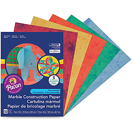 Tru Ray Construction Paper 50percent Recycled Assorted Colors 18 x 24 Pack  Of 50 - Office Depot