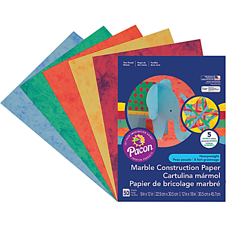 Tru Ray Construction Paper 50percent Recycled Assorted Colors 24 x 36 Pack  Of 50 - Office Depot