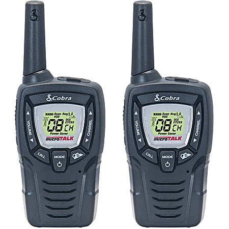 Cobra CX312 Walkie Talkie 23 Mile Radio Copy - 22 Radio Channels - Upto 121440 ft - 142 Total Privacy Codes - CTCSS/DCS - Auto Squelch - Weather Resistant