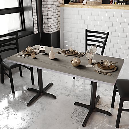 Flash Furniture Reversible Laminate Rectangular Table Top, 30" x 60", White/Gray
