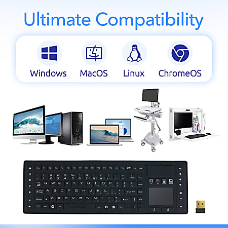 Delton M90 Medical Grade Airtight Waterproof Wireless Backlit Computer ...