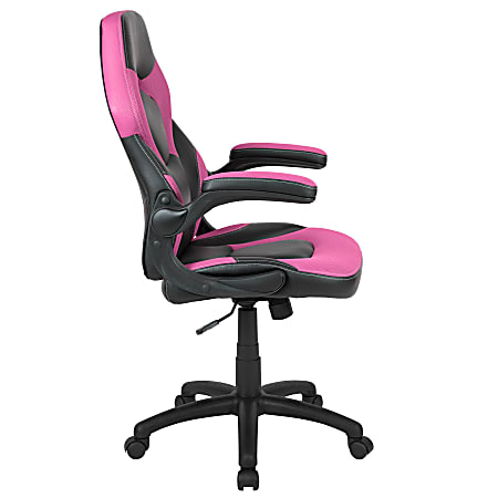 Gaming chair black and pink best sale