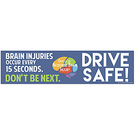 Custom Car Bumper Sticker Magnets, 3" x 12", Set Of 100 Magnets