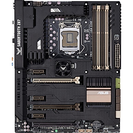 TUF SABERTOOTH Z87 Desktop Motherboard - Intel Z87 Express Chipset - Socket H3 LGA-1150 - Retail Pack